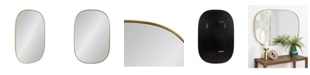 Kate and Laurel Caskill Rounded Rectangle Gold Leaf Wall Mirror - 24" x 36"